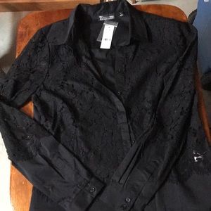 Black Lace Blouse